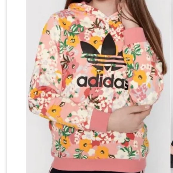 adidas Other - Adidas x Her Studio London Floral print hoodie, Kids XL/ Womens Medium or so